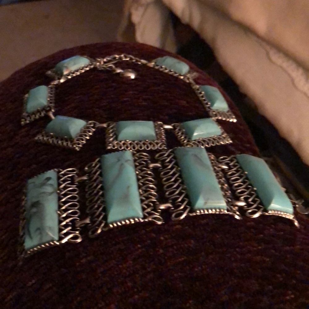 Set fake turquoise